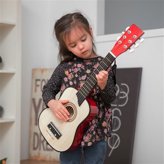 Toy guitar deluxe - brown